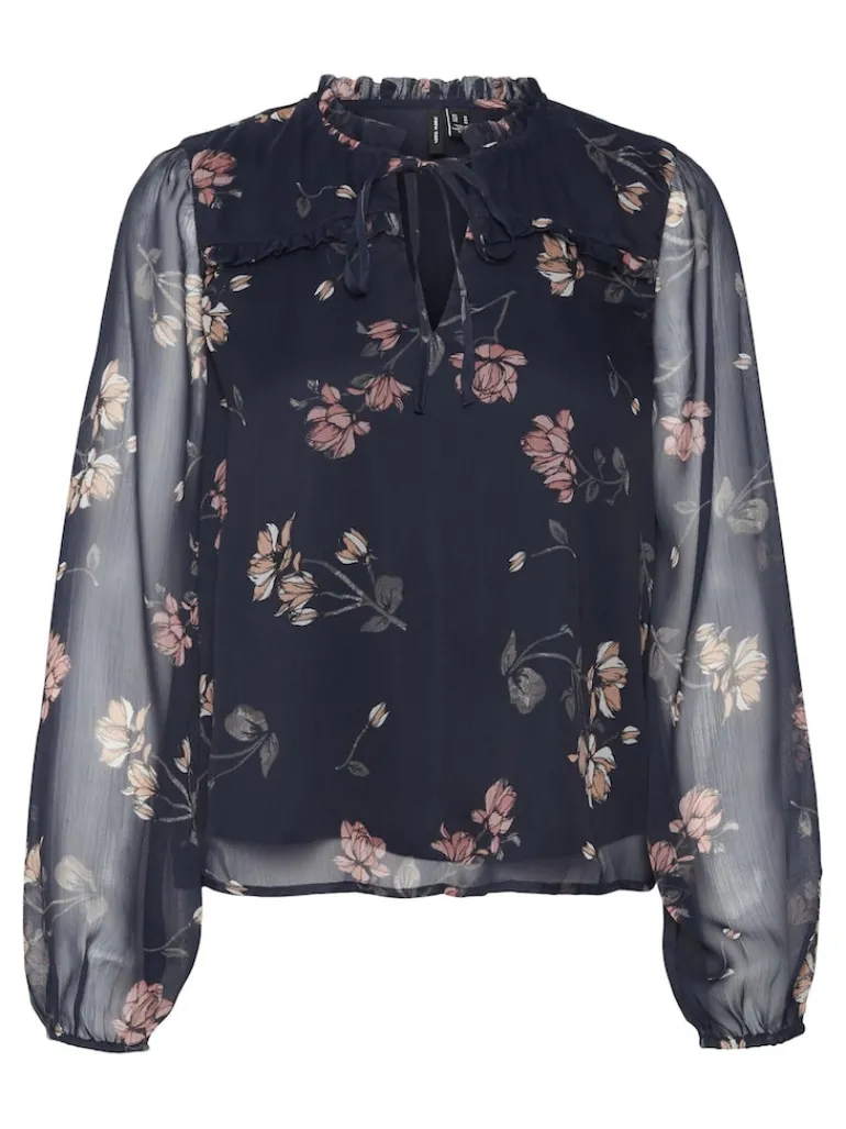 VMMILLA LS TOP WVN GA NOOS navy blazer
