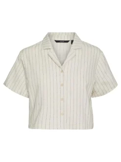 VMMINASAJA SS CROPPED SHIRT oatmeal