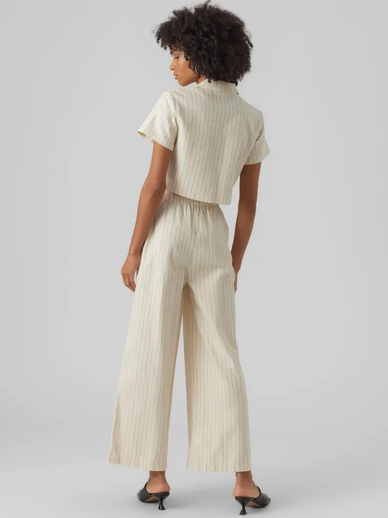 VMMINASAJA SS CROPPED SHIRT oatmeal