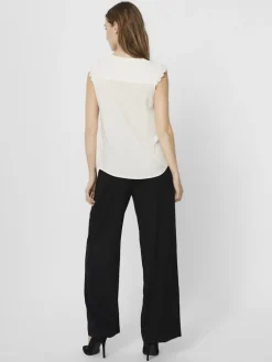 VMNADS S/L LACE TOP GA COLOR snow white