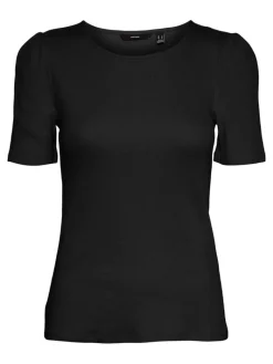 VMNATASHA SS PUFF TOP NOOS black