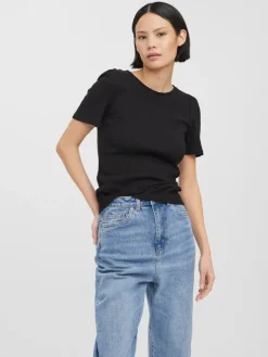 VMNATASHA SS PUFF TOP NOOS black