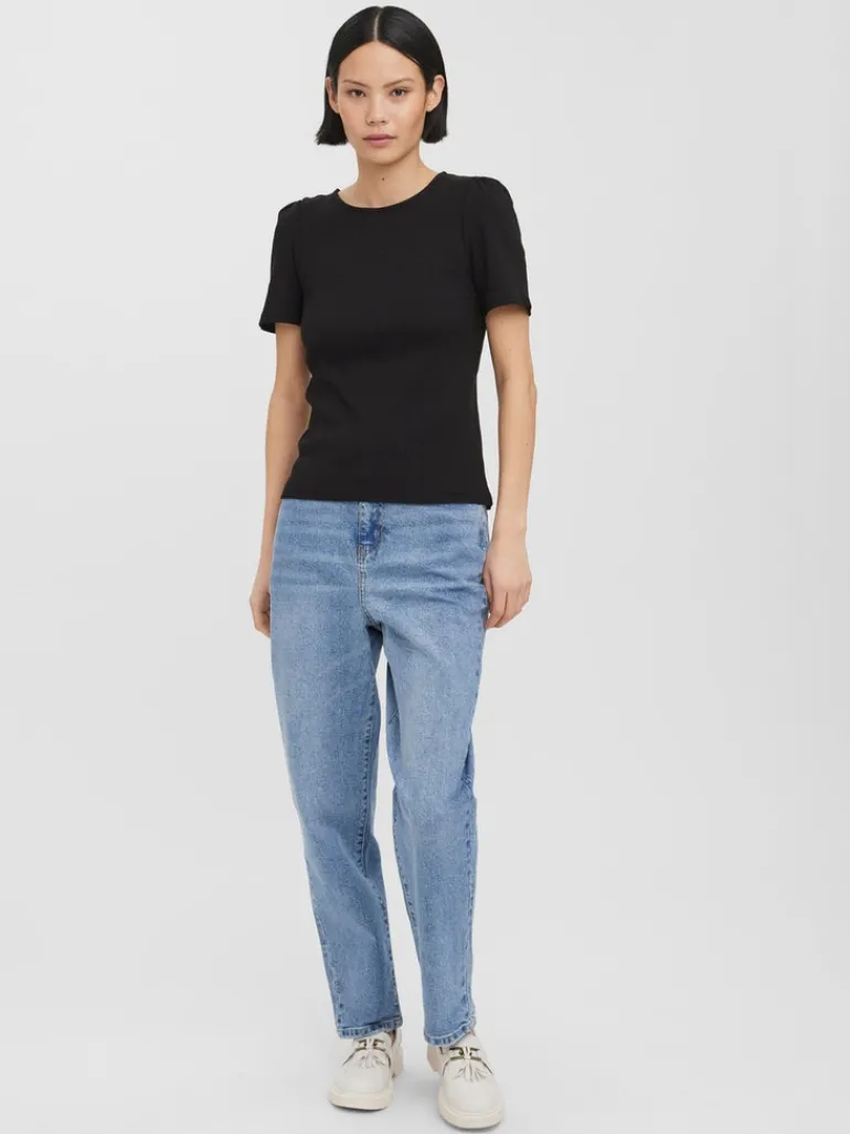 VMNATASHA SS PUFF TOP NOOS black