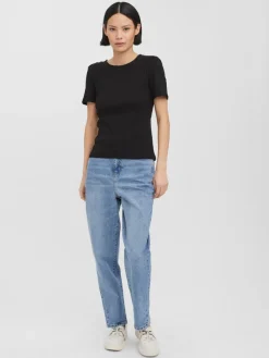 VMNATASHA SS PUFF TOP NOOS black