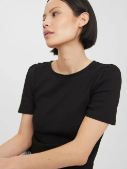 VMNATASHA SS PUFF TOP NOOS black