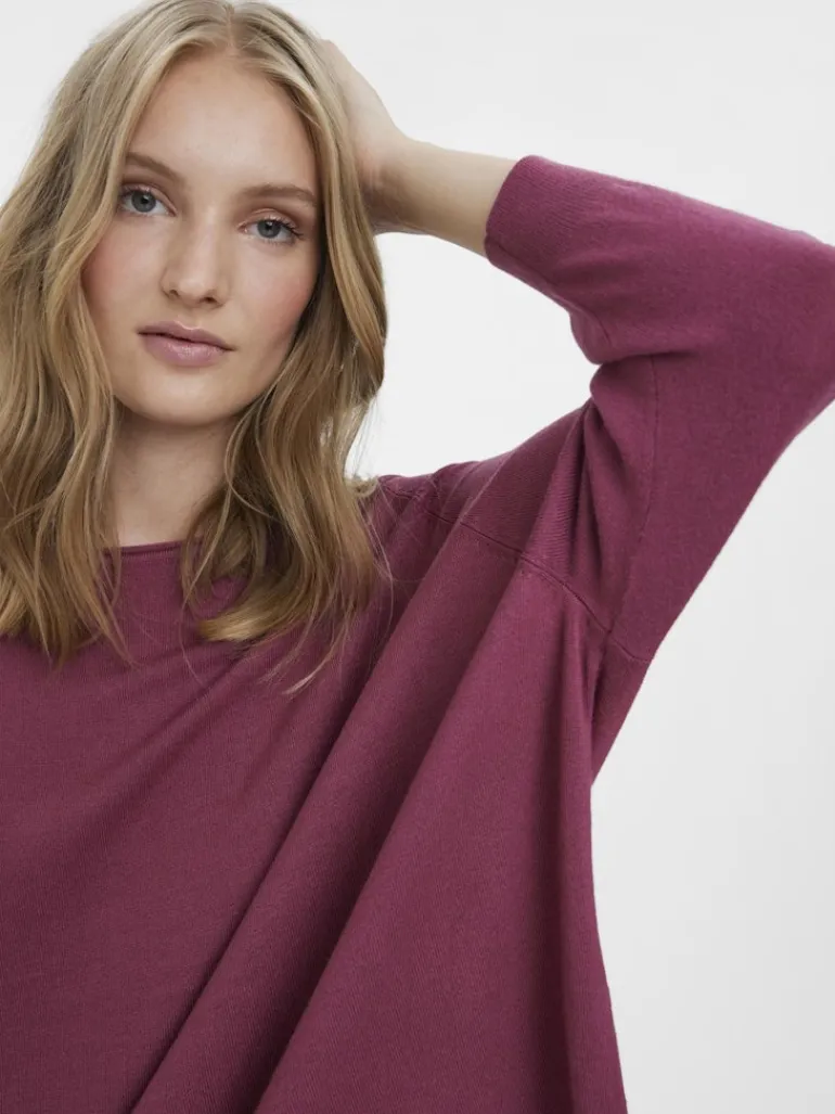 VMNELLIE GLORY 3/4 BOXY BLOUSE GA NOOS dry rose