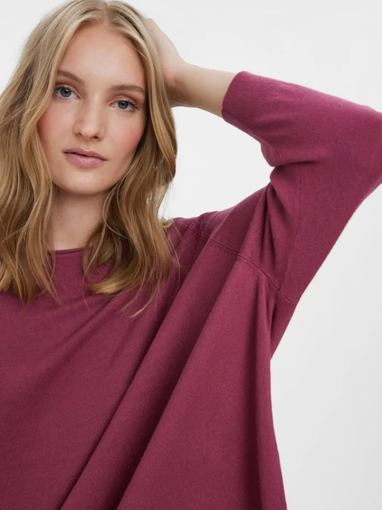 VMNELLIE GLORY 3/4 BOXY BLOUSE GA NOOS dry rose