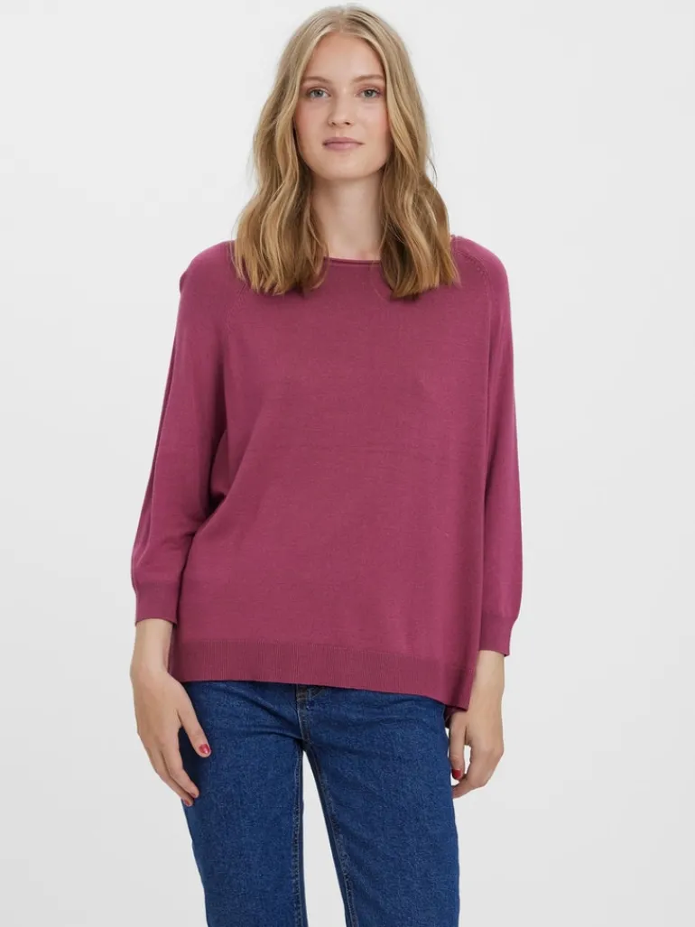 VMNELLIE GLORY 3/4 BOXY BLOUSE GA NOOS dry rose