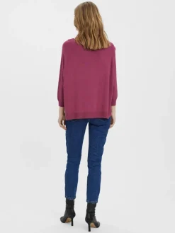 VMNELLIE GLORY 3/4 BOXY BLOUSE GA NOOS dry rose