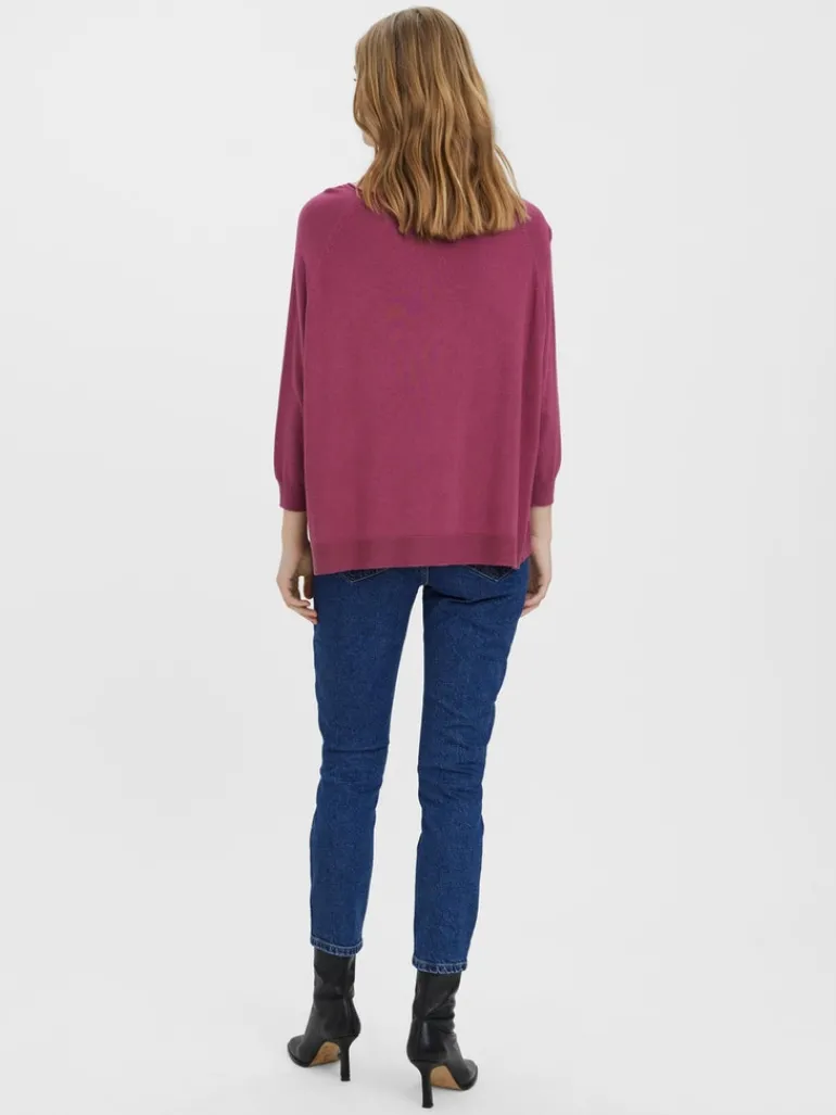 VMNELLIE GLORY 3/4 BOXY BLOUSE GA NOOS dry rose