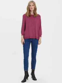 VMNELLIE GLORY 3/4 BOXY BLOUSE GA NOOS dry rose