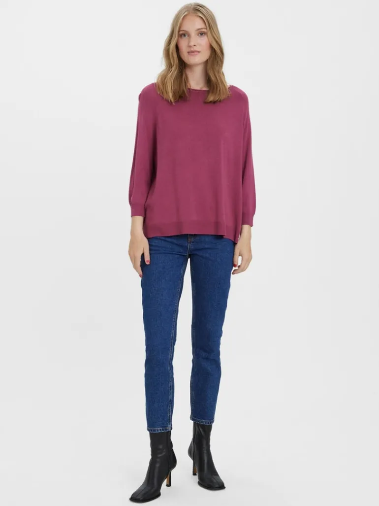 VMNELLIE GLORY 3/4 BOXY BLOUSE GA NOOS dry rose