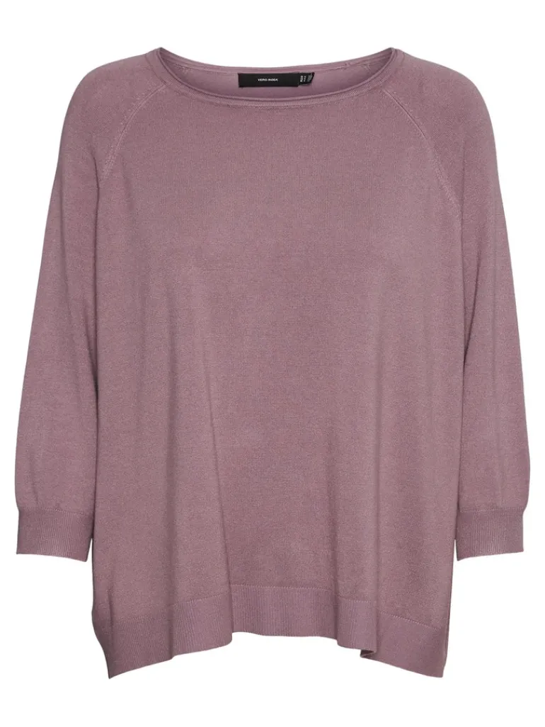 VMNELLIE GLORY 3/4 BOXY BLOUSE GA NOOS elderberry