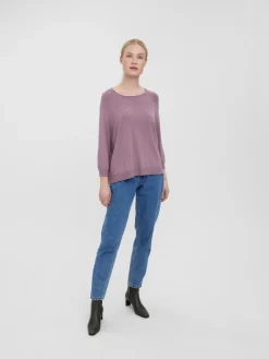 VMNELLIE GLORY 3/4 BOXY BLOUSE GA NOOS elderberry