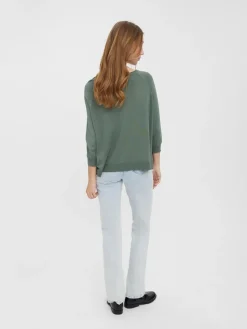 VMNELLIE GLORY 3/4 BOXY BLOUSE GA NOOS laurel wreath