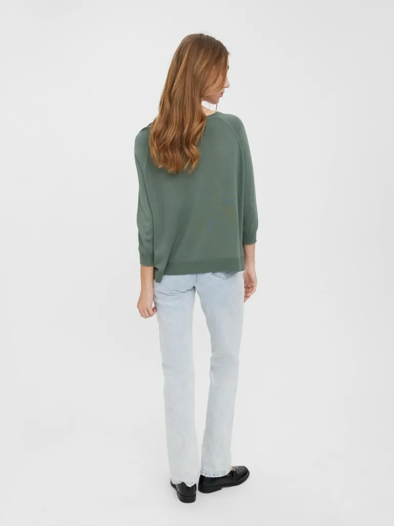 VMNELLIE GLORY 3/4 BOXY BLOUSE GA NOOS laurel wreath