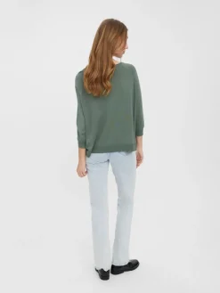 VMNELLIE GLORY 3/4 BOXY BLOUSE GA NOOS laurel wreath