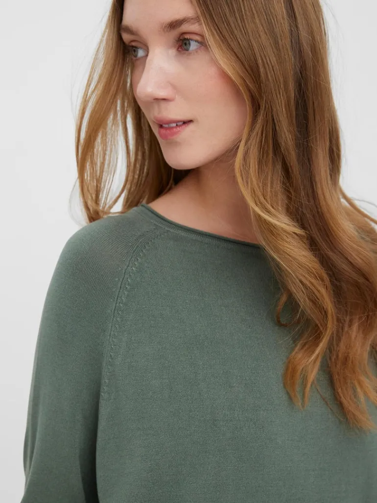 VMNELLIE GLORY 3/4 BOXY BLOUSE GA NOOS laurel wreath