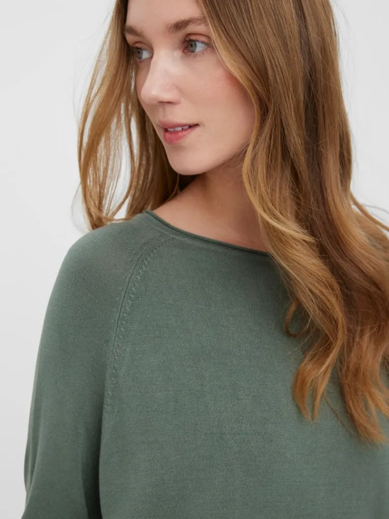VMNELLIE GLORY 3/4 BOXY BLOUSE GA NOOS laurel wreath