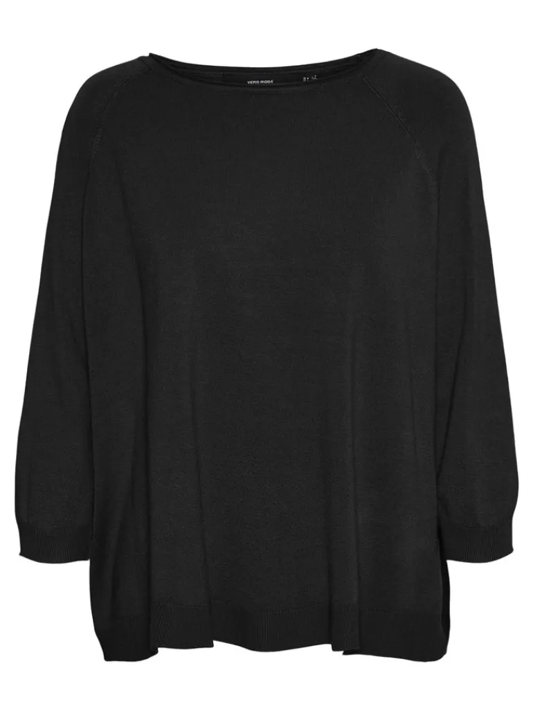VMNELLIE GLORY 3/4 BOXY BLOUSE GA NOOS black