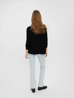 VMNELLIE GLORY 3/4 BOXY BLOUSE GA NOOS black