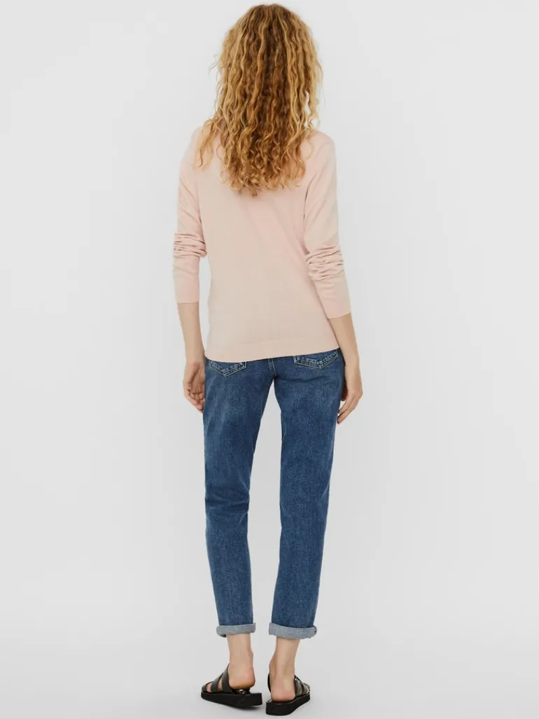 VMNELLIE GLORY LS V-NECK CARDIGAN COLOR sepia rose