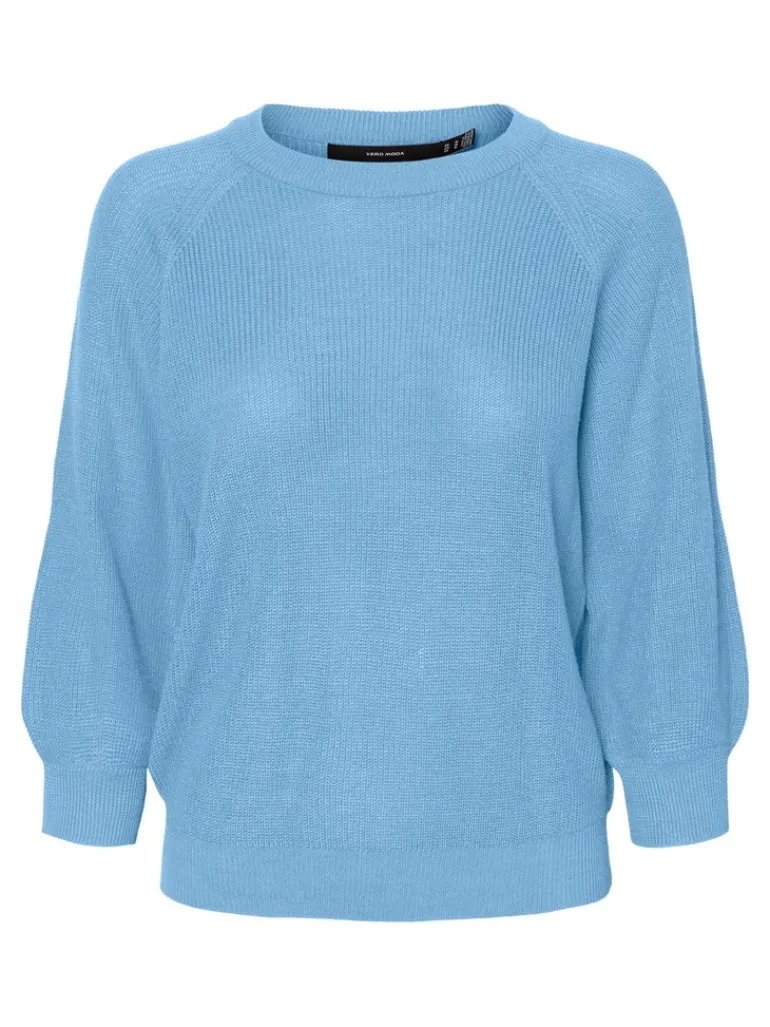VMNEWLEX SUN 3/4 BLOUSE NOOS blue bell