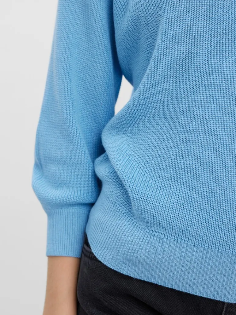 VMNEWLEX SUN 3/4 BLOUSE NOOS blue bell