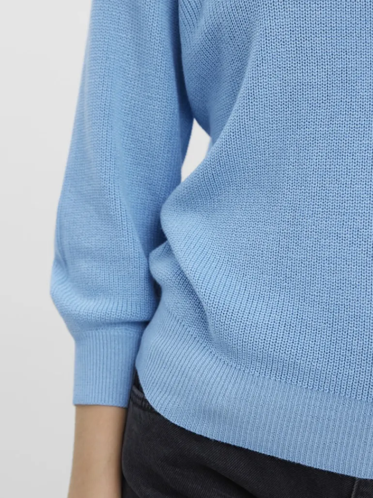 VMNEWLEX SUN 3/4 BLOUSE NOOS blue bell