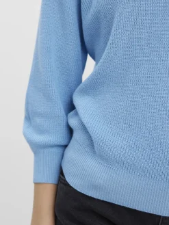 VMNEWLEX SUN 3/4 BLOUSE NOOS blue bell