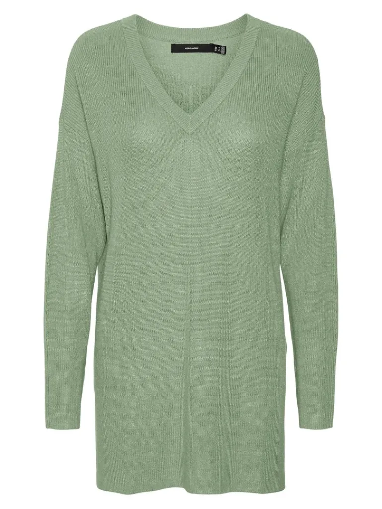 VMNEWLEXSUN LS LONG V-NECK PULLOVER reseda