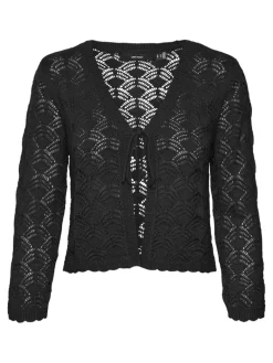 VMNEWVERENA 3/4 V-NECK CARDIGAN BOO black