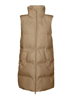 VMNOE COATED WAISTCOAT BOOS tigers eye