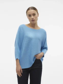 VMNORA 3/4 BOATNECK BLOUSE NOOS bonnie blue