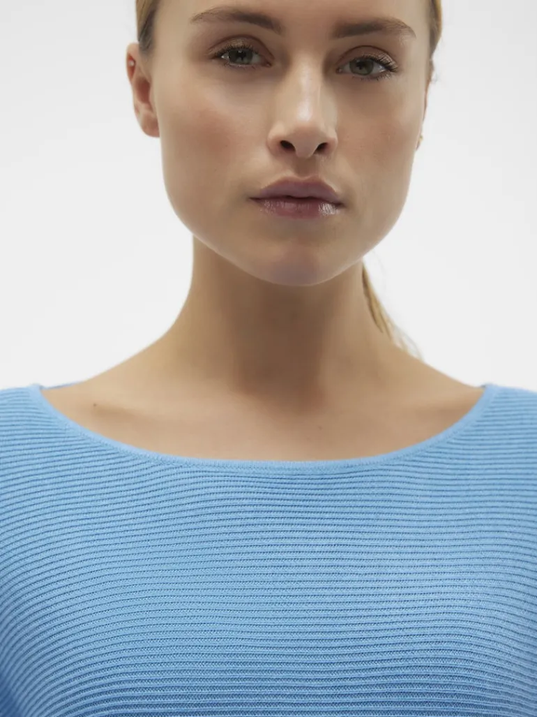 VMNORA 3/4 BOATNECK BLOUSE NOOS bonnie blue