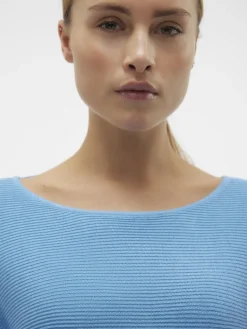 VMNORA 3/4 BOATNECK BLOUSE NOOS bonnie blue