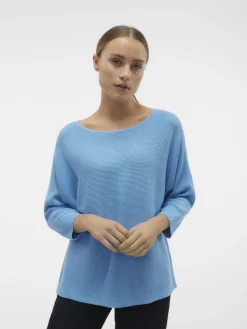 VMNORA 3/4 BOATNECK BLOUSE NOOS bonnie blue