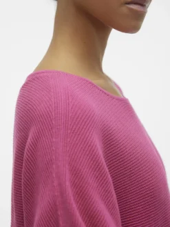 VMNORA 3/4 BOATNECK BLOUSE NOOS raspberry sorbet