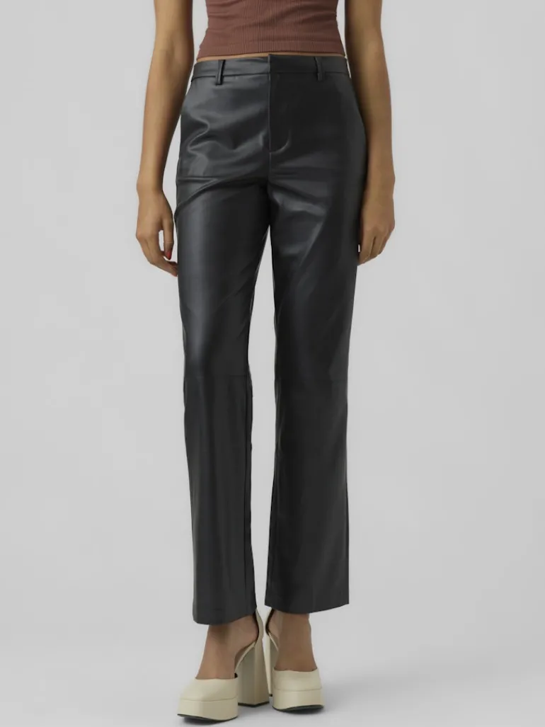 VMOLYMPIA ZAMIRA MW STRAIGHT PL PANT black