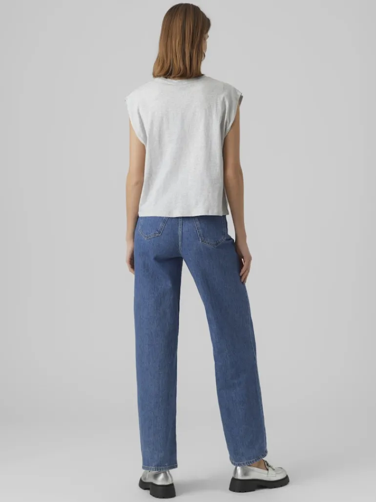 VMPANNA GLENN SL TOP JRS light grey melange