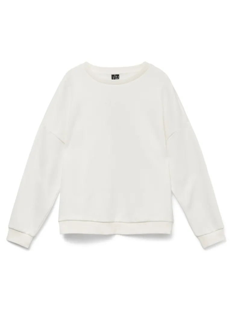 VMPERNILLE BEA LS SWEAT BOX JRS snow white