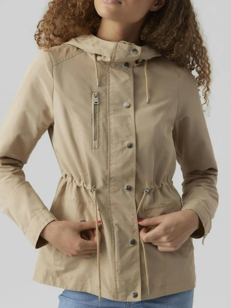 VMPERNILLEFIE SHORT PARKA travertine