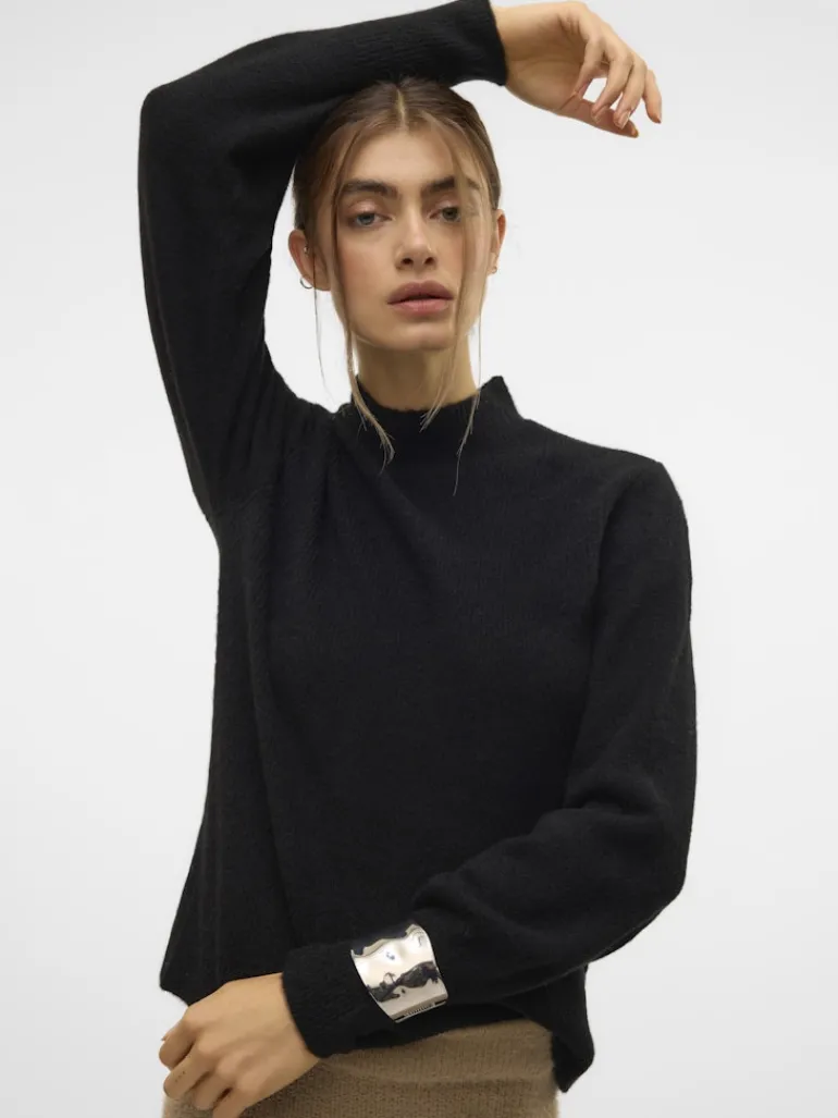 VMPIPPA LS HIGHNECK PULLOVER GA BOO black