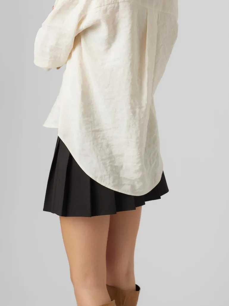 VMQUEENY LS OVERSIZE SHIRT WVN GA NOOS antique white