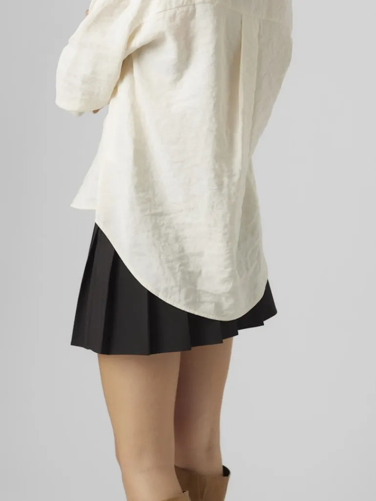 VMQUEENY LS OVERSIZE SHIRT WVN GA NOOS antique white