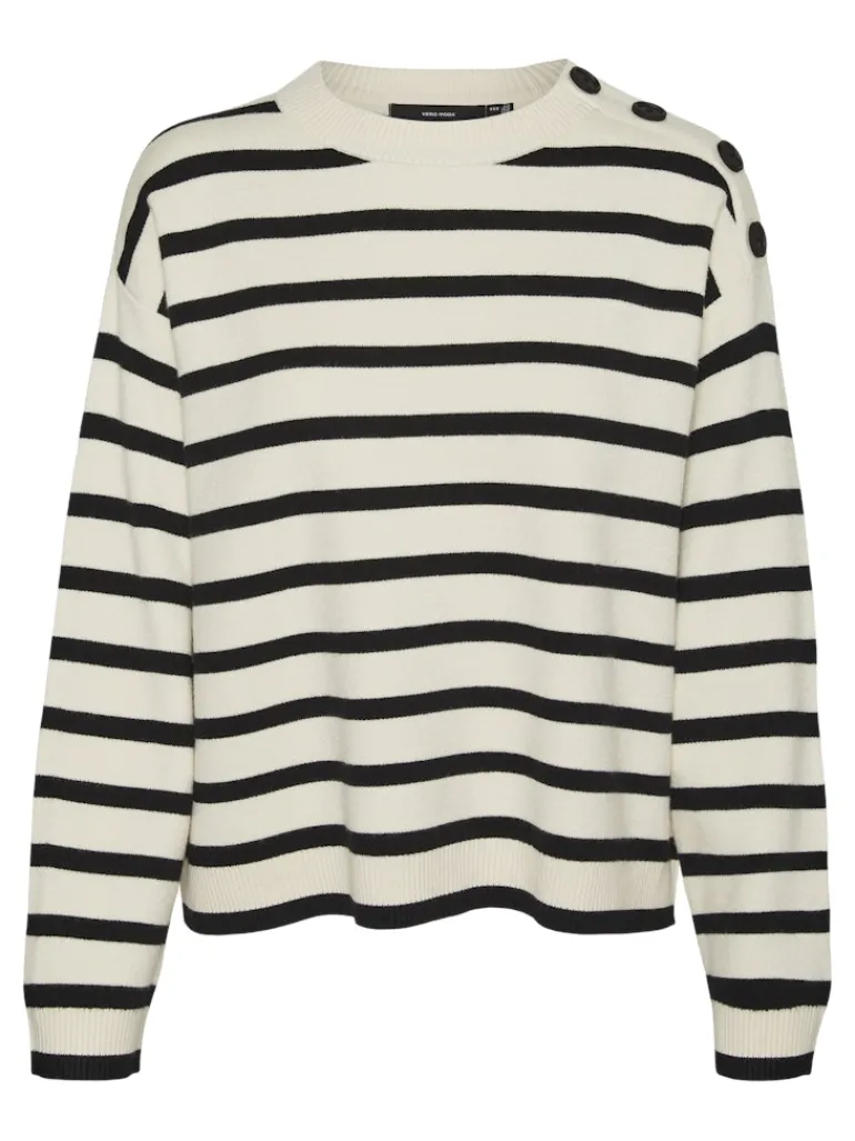 VMSABA LS O-NECK BUTTON PULLOVER GA NOOS birch1