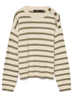 VMSABA LS O-NECK BUTTON PULLOVER GA NOOS birch2