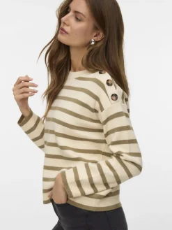 VMSABA LS O-NECK BUTTON PULLOVER GA NOOS birch2