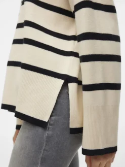 VMSABA LS O-NECK STRIPE PULLOVER GA NOOS birch-w black