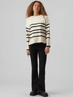 VMSABA LS O-NECK STRIPE PULLOVER GA NOOS birch-w black